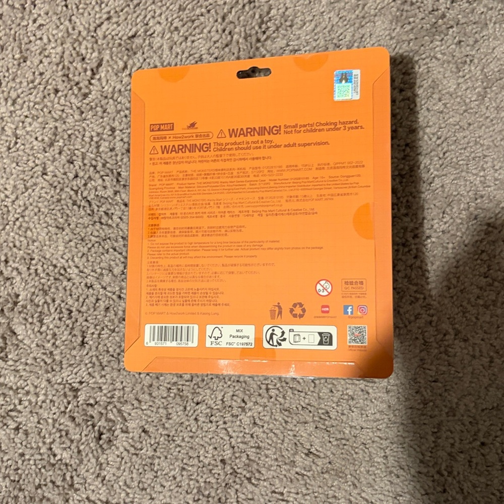 Labubu The Monsters WACKY MART SHRIMP Earphone Case - Picture 2 of 2